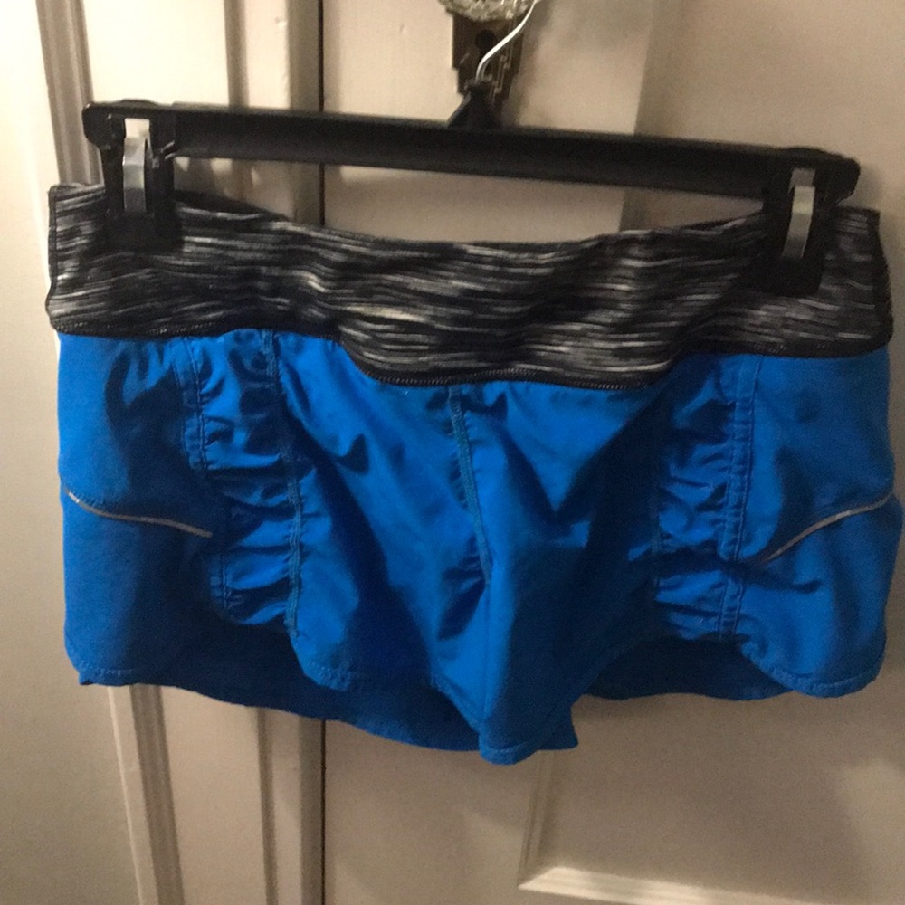 Zella blue running shorts, size small.